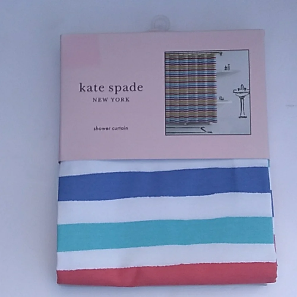 Kate ♠️ Spade Painted Stripe Shower Curtain